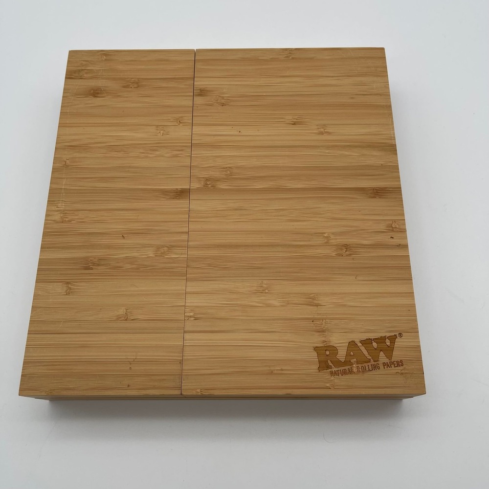 RAW Triple Flip Bamboo Magnetic Rolling Tray
